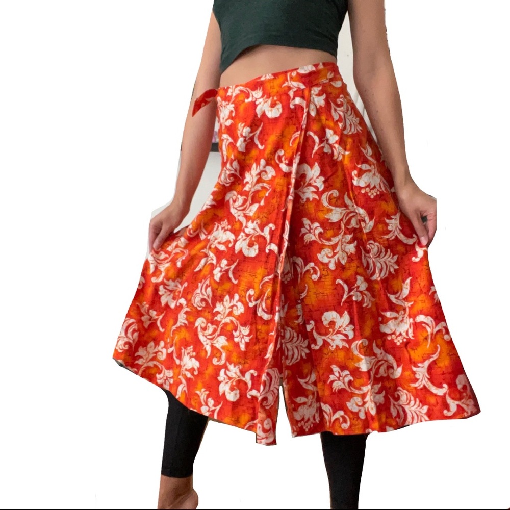 Vintage Pomare Hawaiian Floral Wrap Skirt 🌺🏖